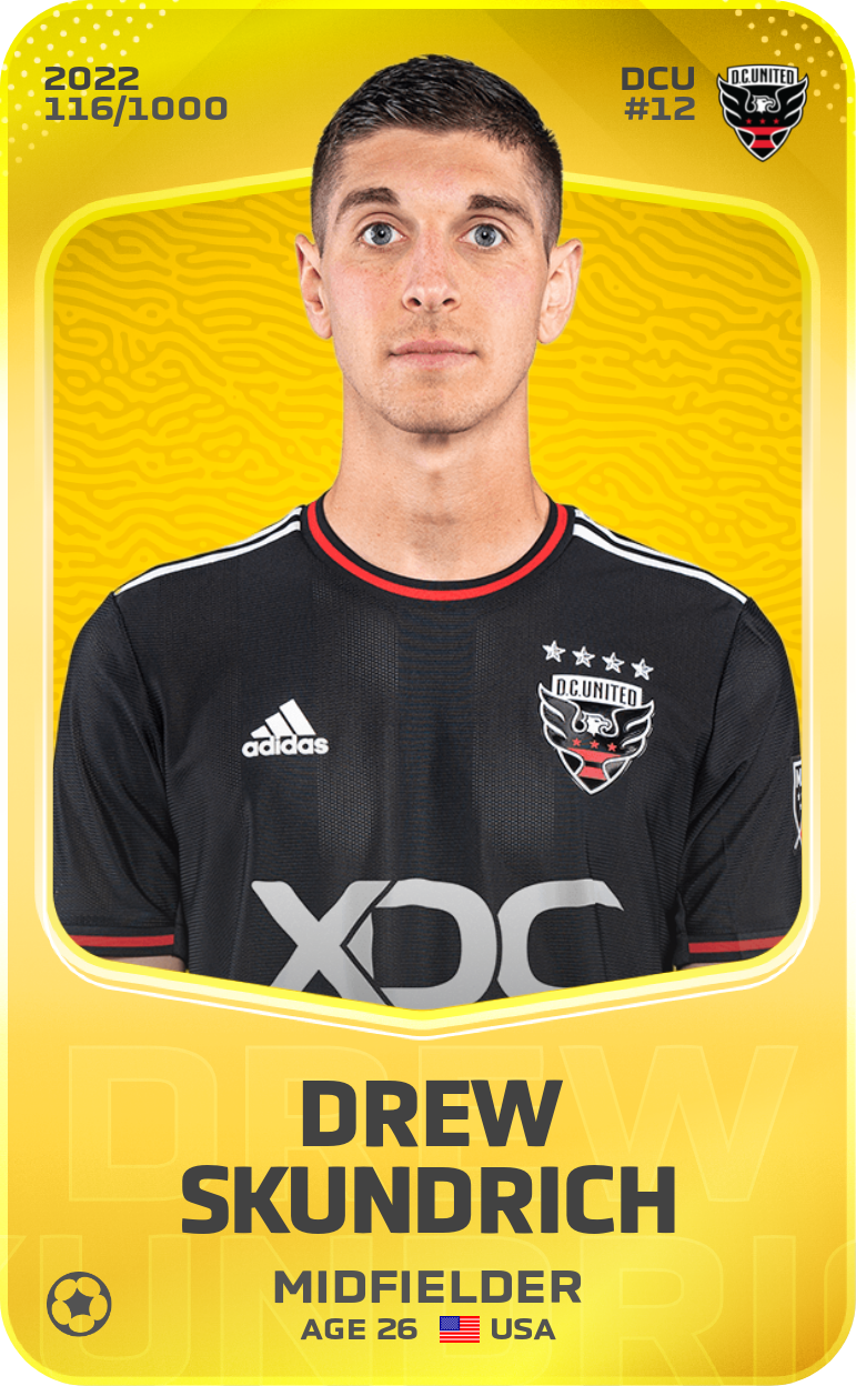 Sorare - Sorare Official - Drew Skundrich 2022-23 • Limited 116/1000 - NFT # 93783580187110276361362854207259034091830119919850673610424600043259022979995