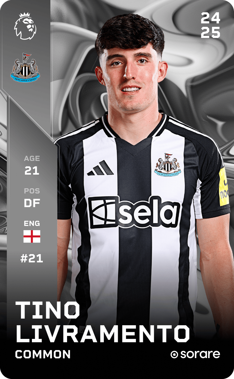 24-25 ニューカッスル・ユナイテッド 21番 リブラメント Tino Livramento - 選手プロフィール 25/26 | Transfermarkt