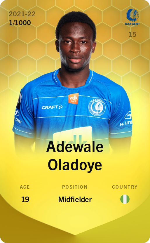 Adewale Oladoye limited 2021
