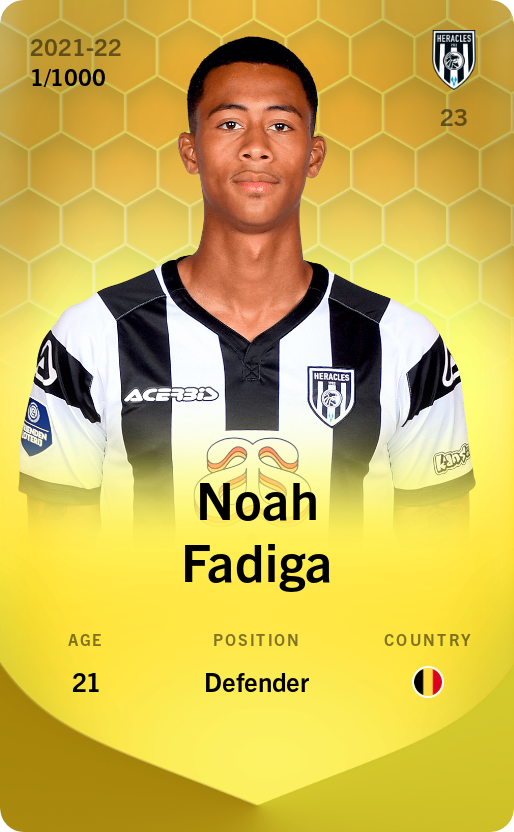 Noah Fadiga limited 2021
