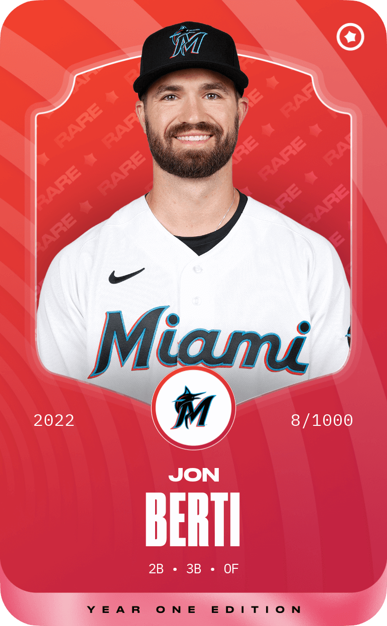 Rare card of Jon Berti 2022 Sorare