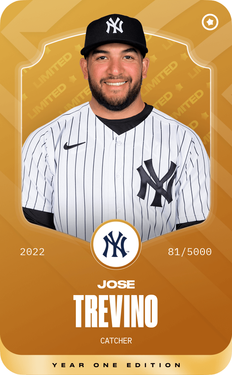 Limited card of Jose Trevino 2022 available on Sorare • Sorare
