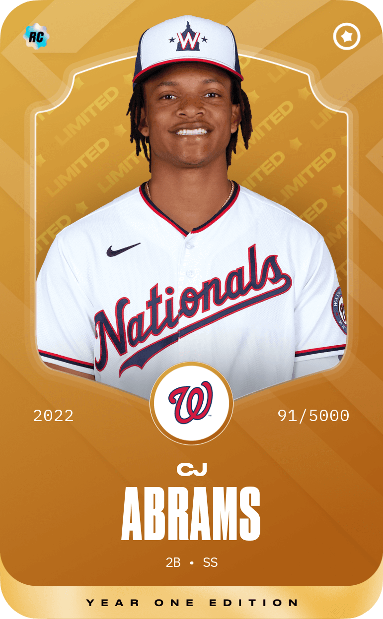 Limited card of CJ Abrams 2022 Sorare