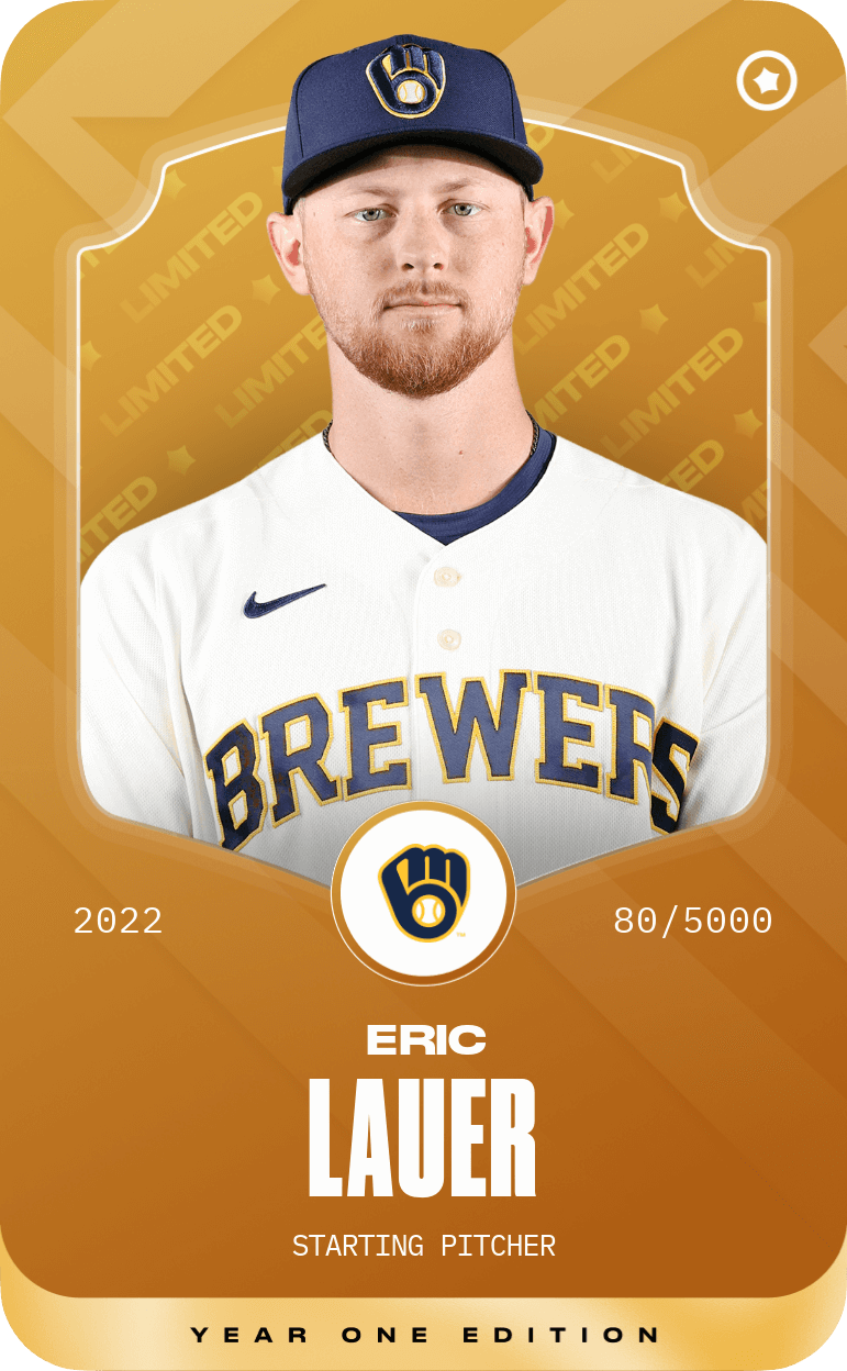 Limited card of Eric Lauer 2022 Sorare