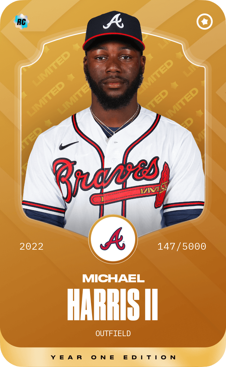 Limited card of Michael Harris II 2022 Sorare