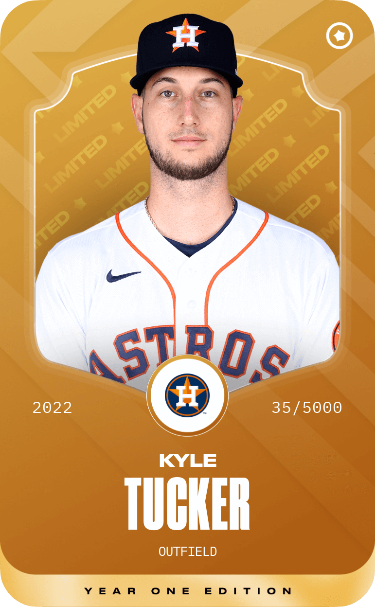 Limited card of Kyle Tucker 2022 Sorare