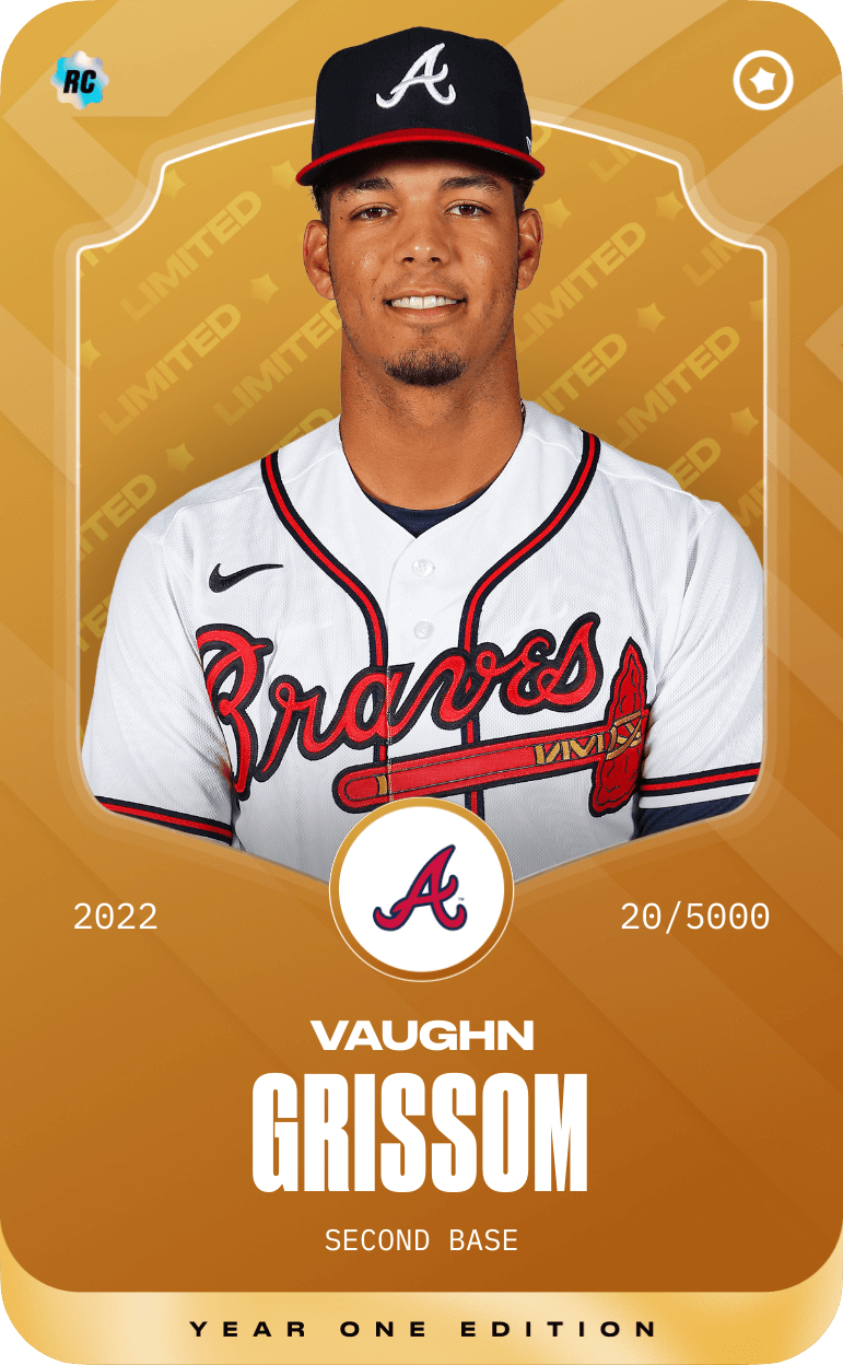 Limited card of Vaughn Grissom 2022 Sorare