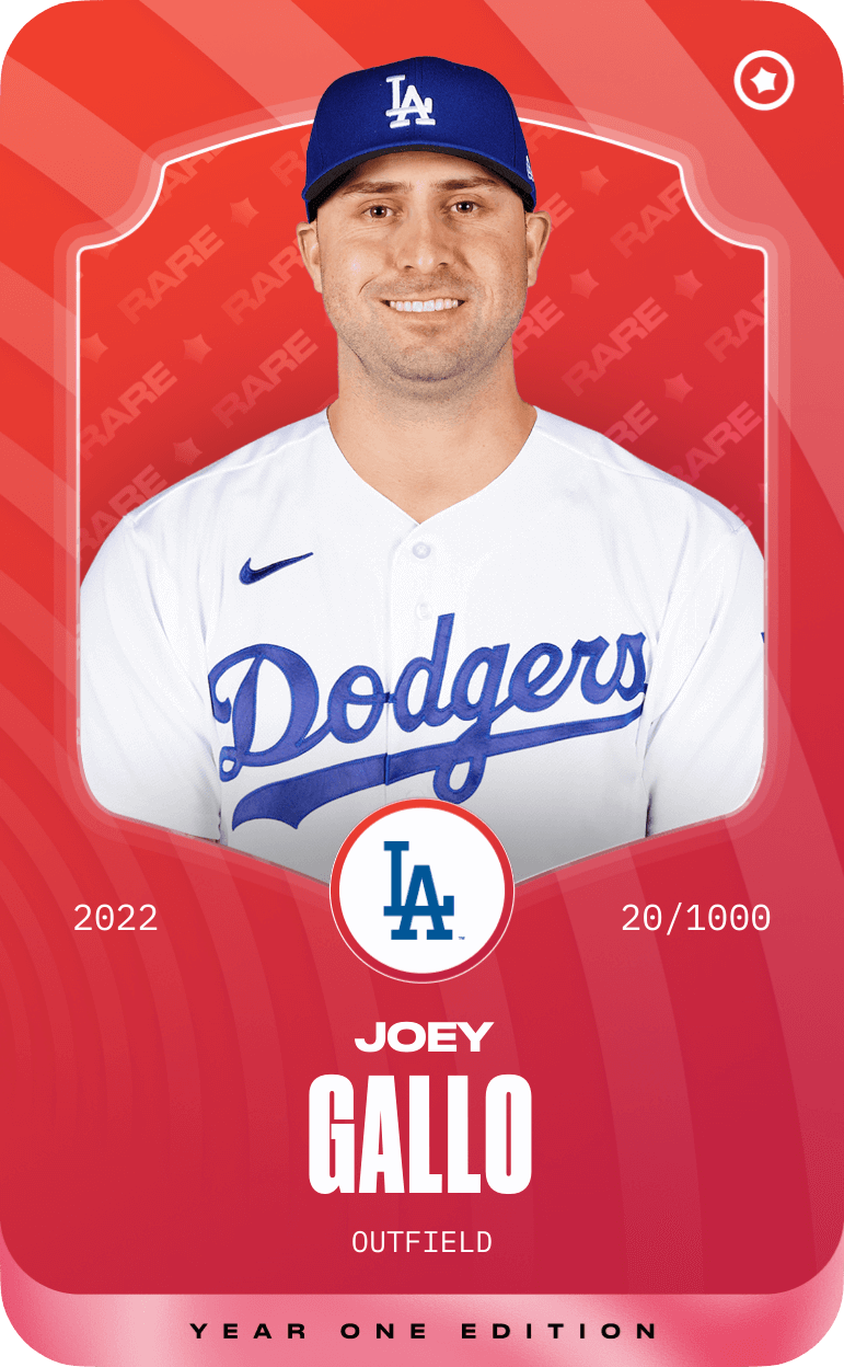 Rare card of Joey Gallo 2022 Sorare