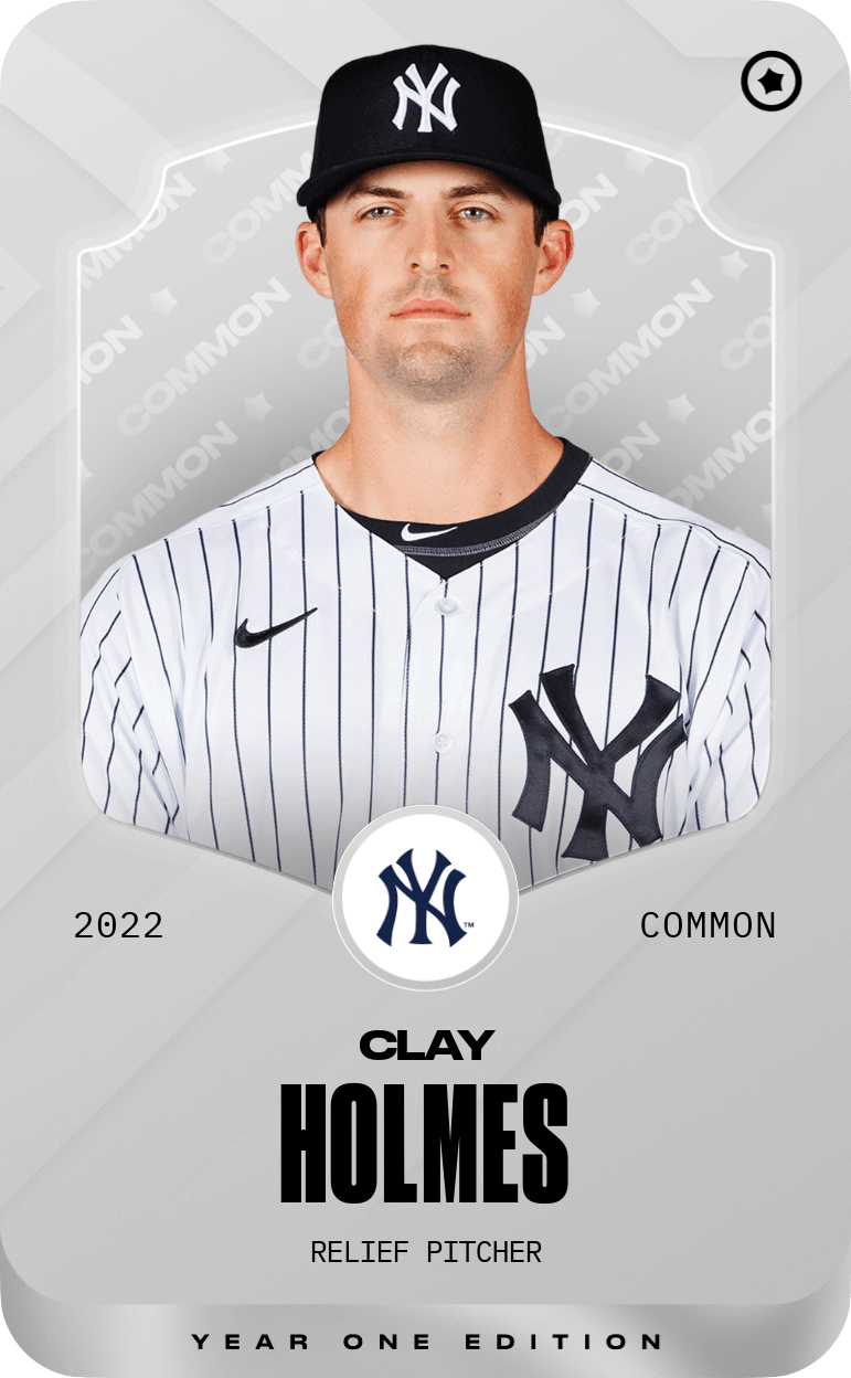 Common card of Clay Holmes 2022 Sorare