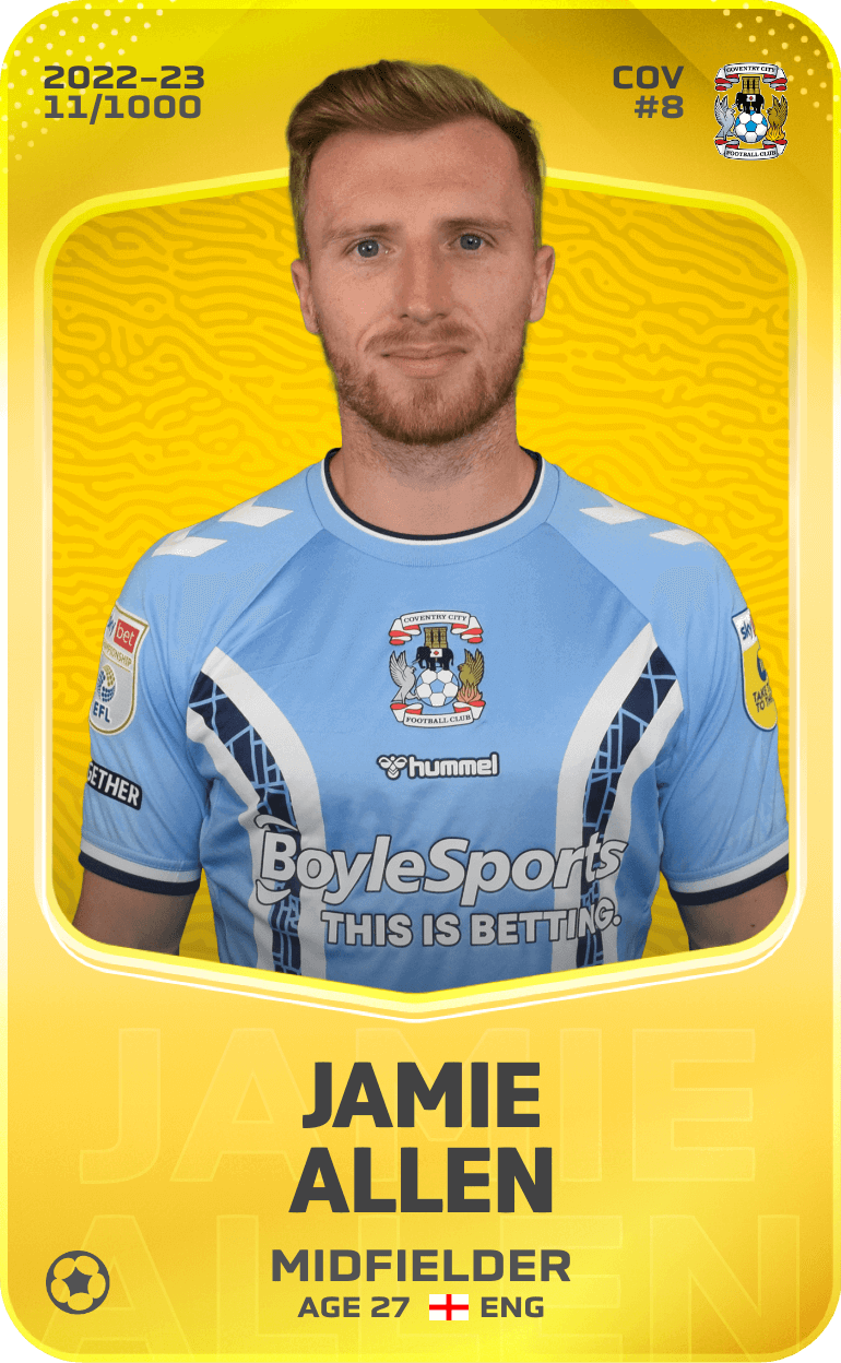 Limited card of Jamie Allen - 2022-23 - Sorare