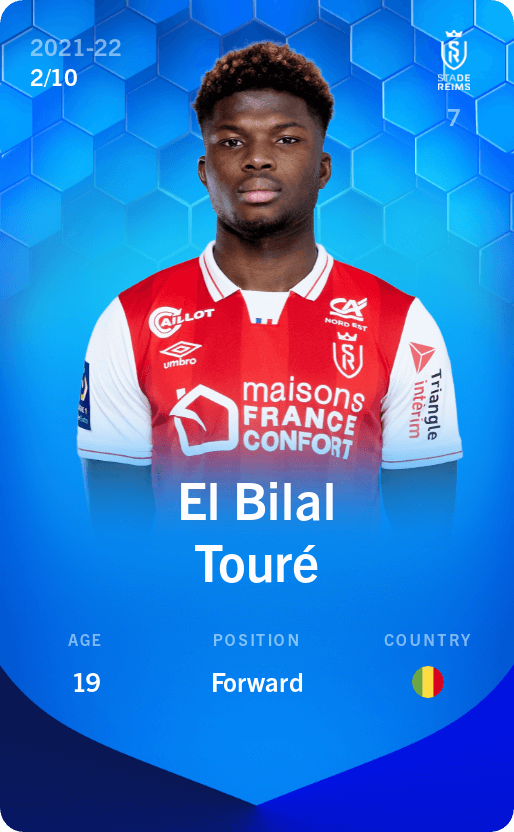 El Bilal Touré 202122 • Super Rare 2/10