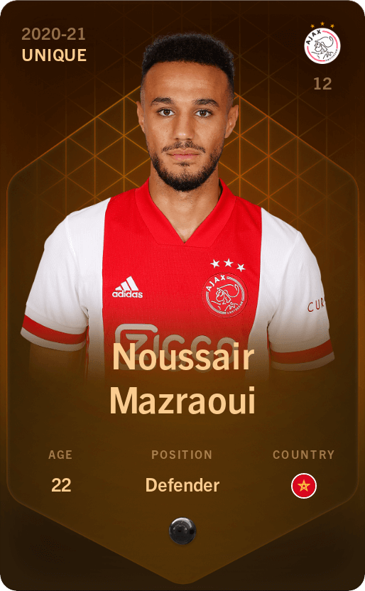 Unique Card Of Noussair Mazraoui - 2020-21 - Sorare