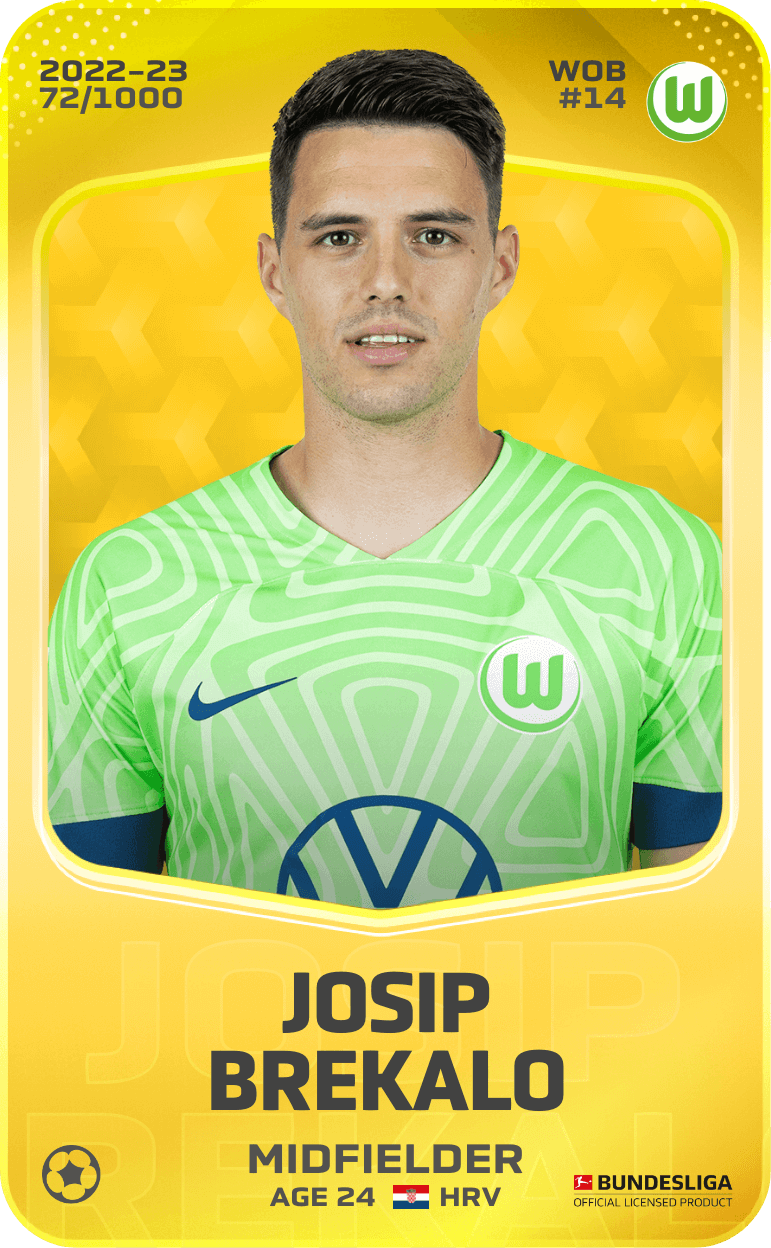 Limited card of Josip Brekalo 202223 Sorare