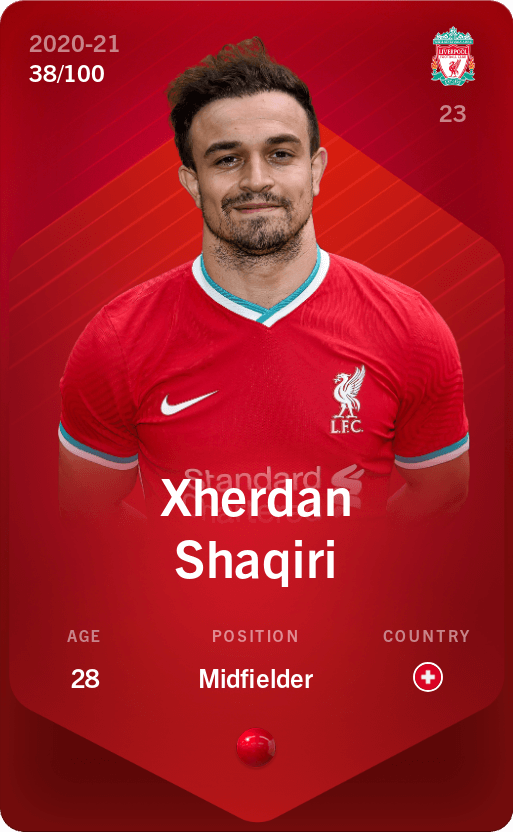 Xherdan Shaqiri 2020-21 • Rare 38/100