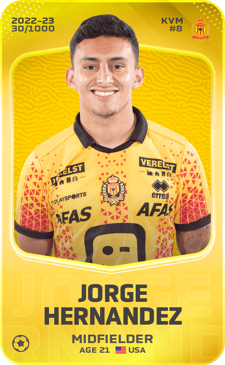 Limited card of Hernandez 202223 Sorare