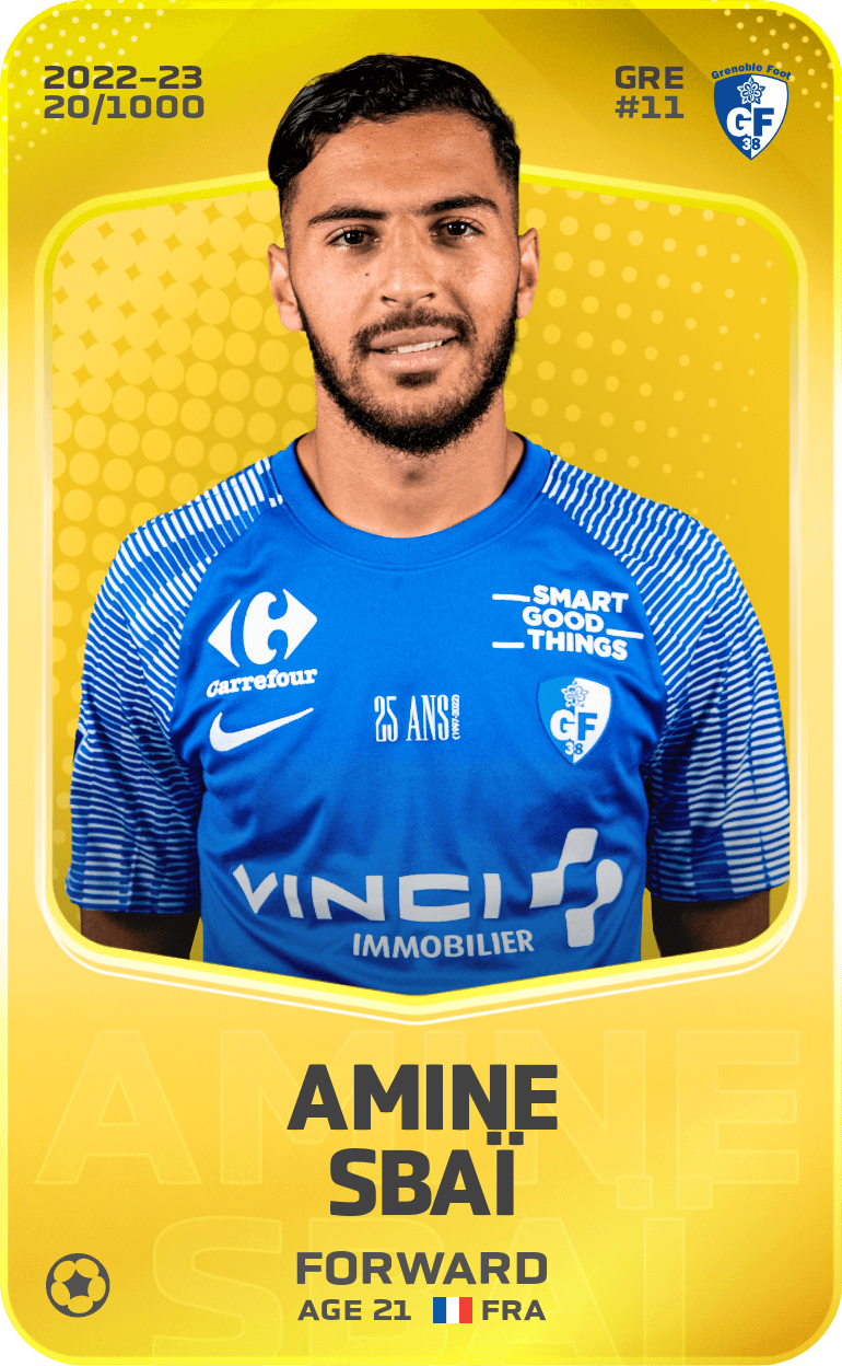 Limited Card Of Amine Sbaï - 2022-23 - Sorare