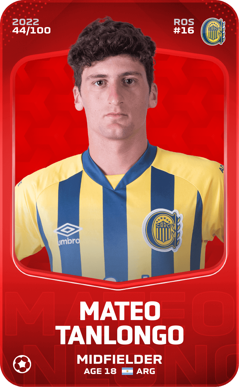 Rare card of Mateo Tanlongo – 2022 – Sorare