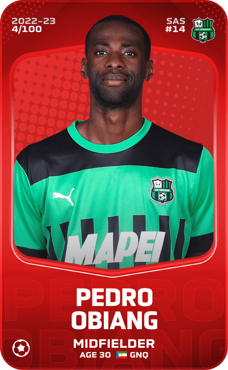 Rare Card Of Pedro Obiang Sorare