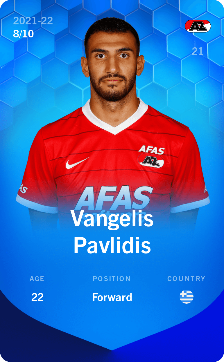 Super Rare Card Of Vangelis Pavlidis - 2021-22 - Sorare