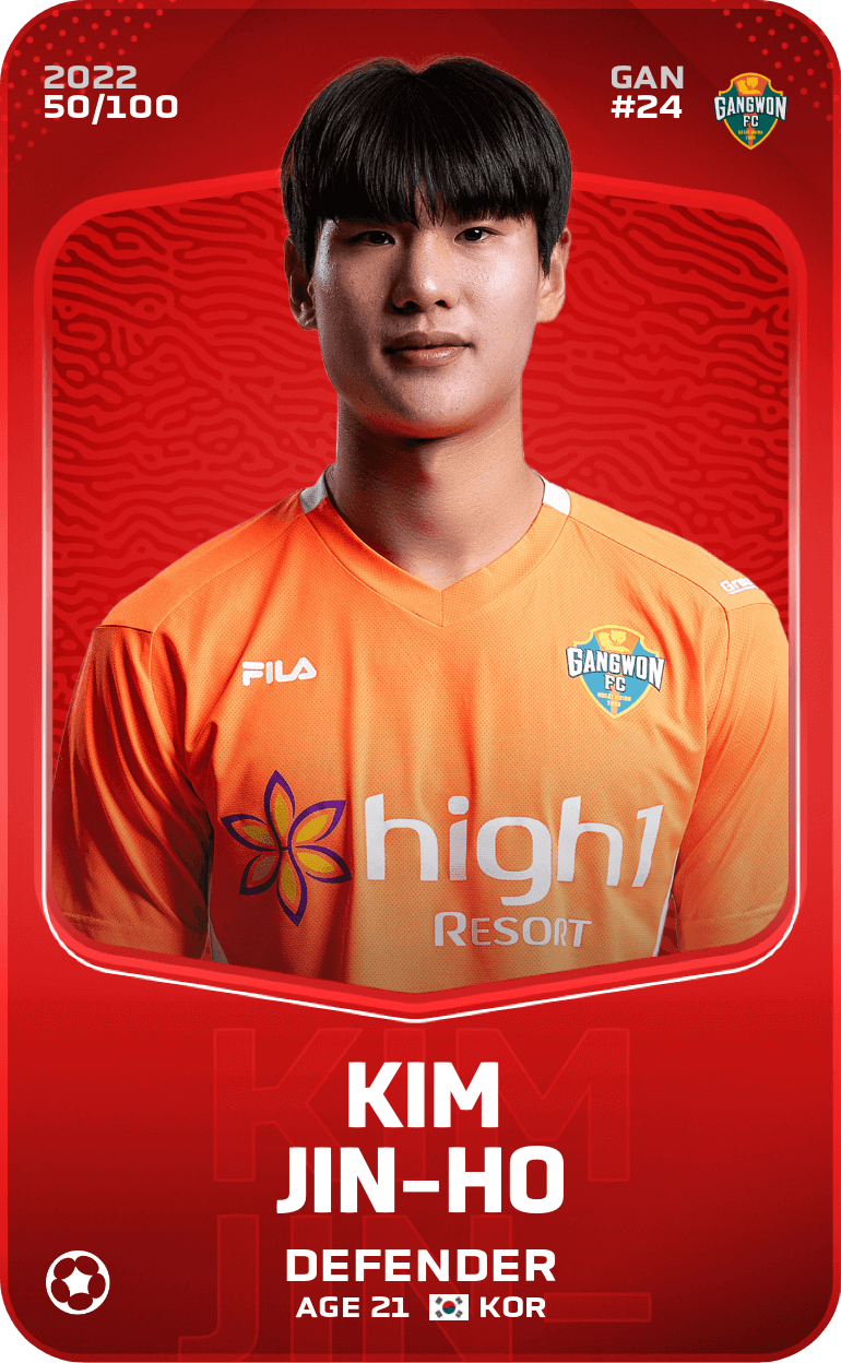 Rare Card Of Kim Jin Ho 2022 Sorare 3497