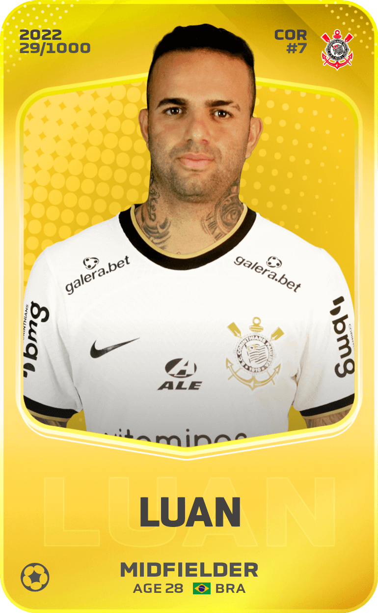 Limited card of Luan 2022 Sorare