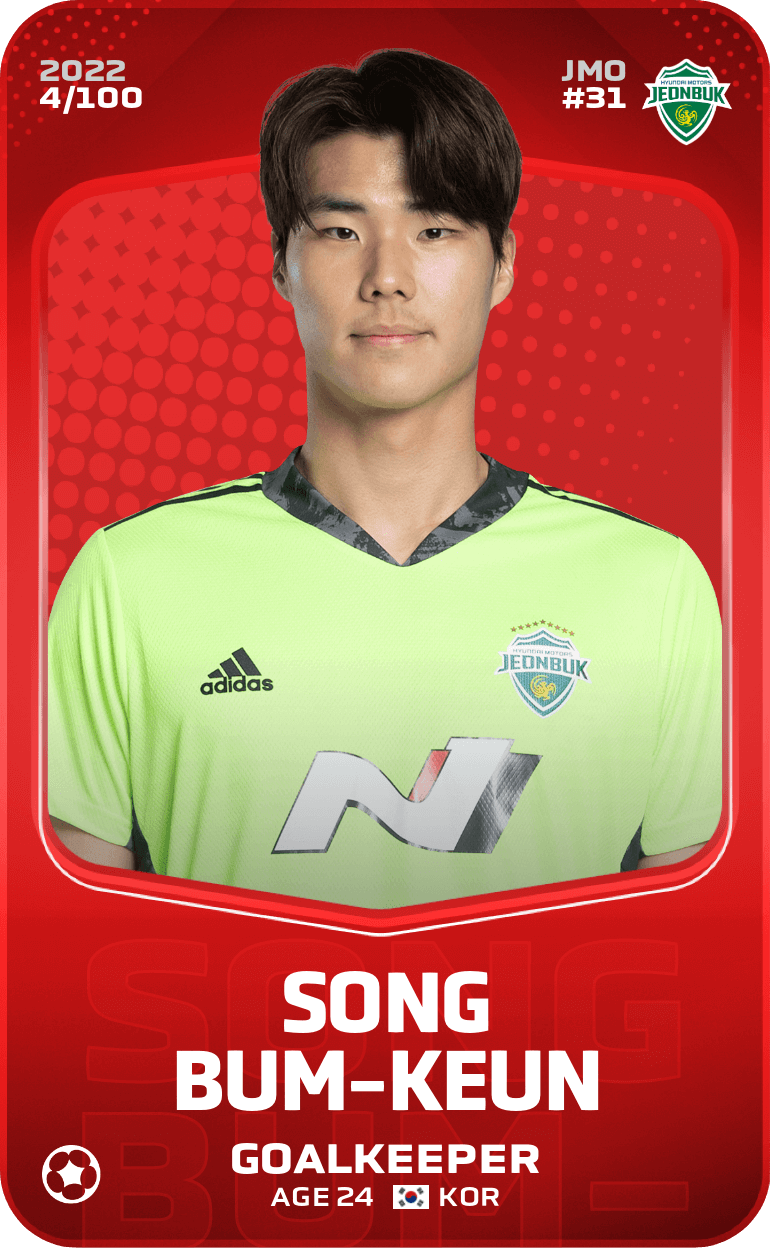 Rare card of Song Bum-Keun - 2022 - Sorare