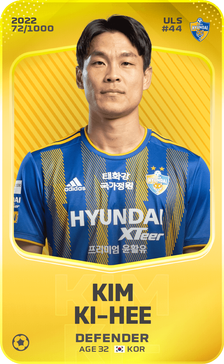 Limited Card Of Kim Ki Hee 2022 Sorare 2238