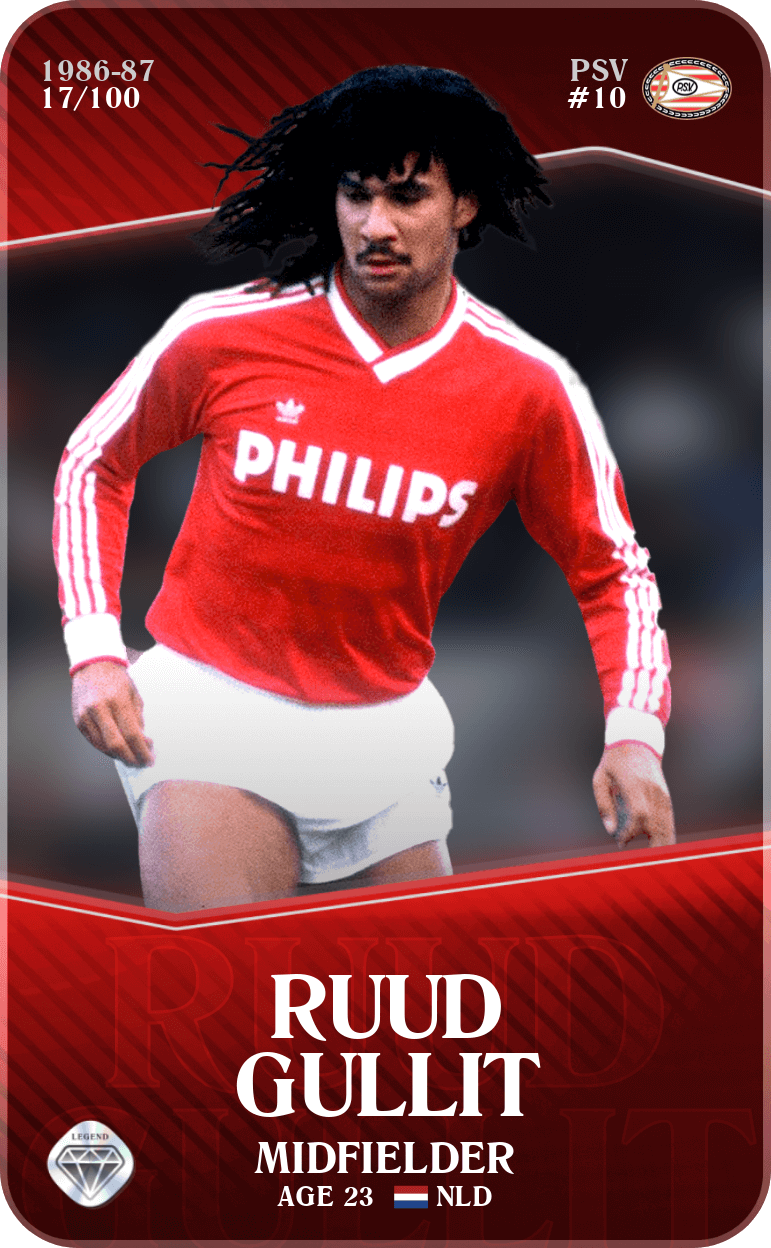 Rare card of Ruud Gullit - 1986-87 - Sorare