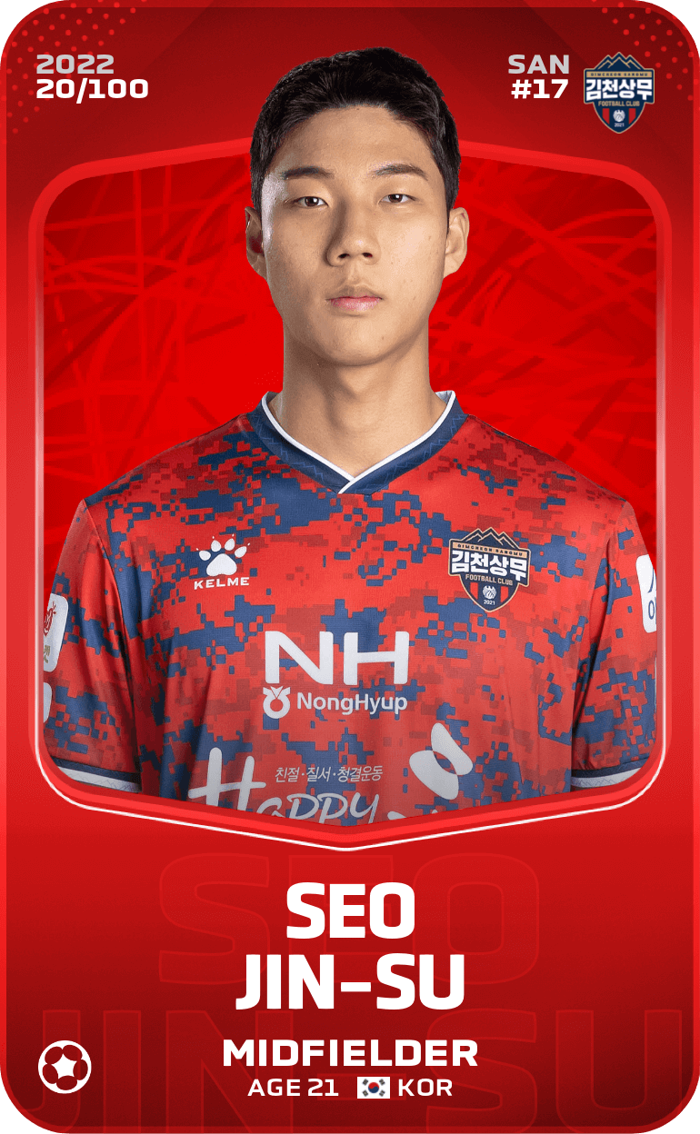 Rare Card Of Seo Jin Su 2022 Sorare 7453