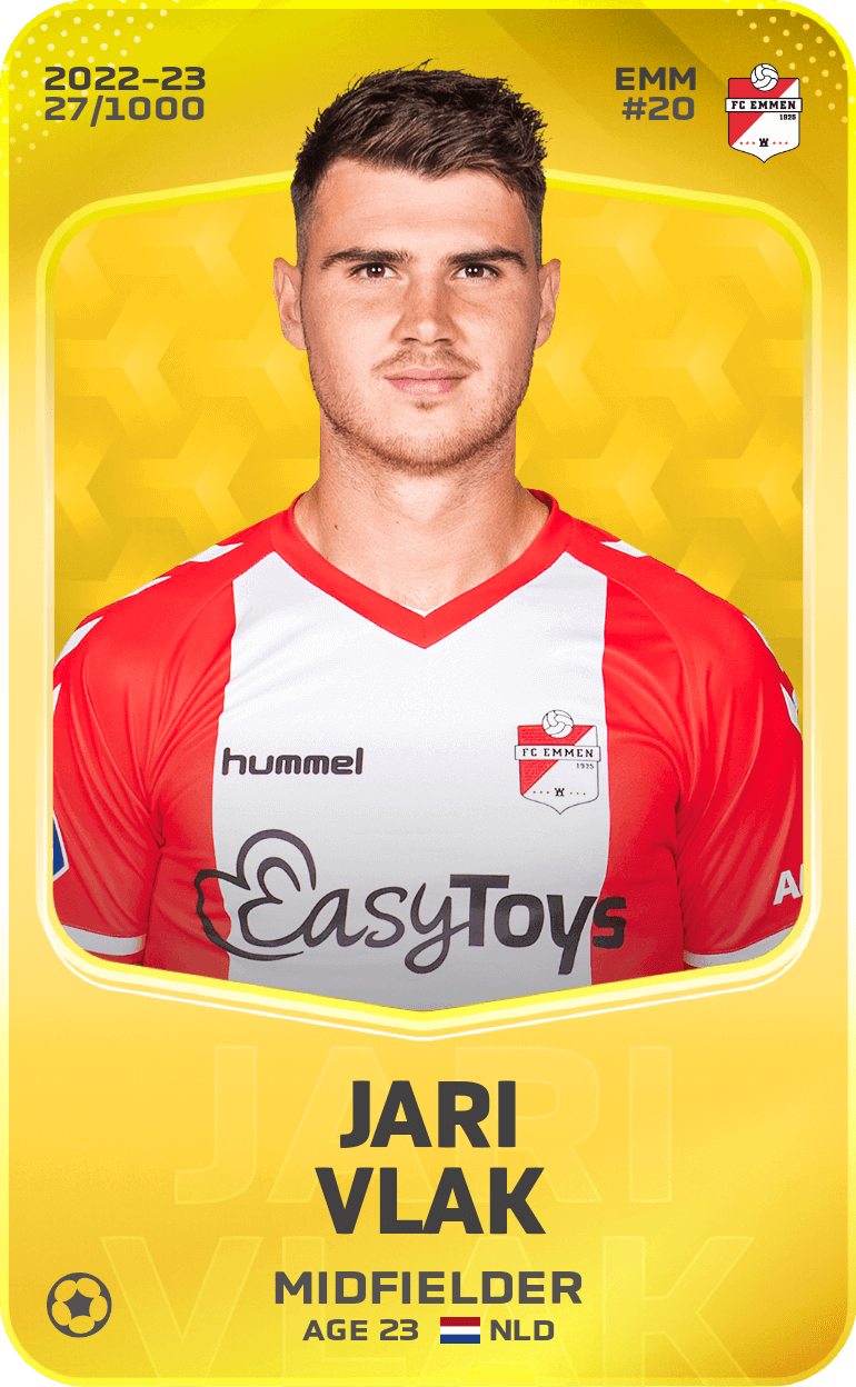 Limited card of Jari Vlak - 2022-23 - Sorare