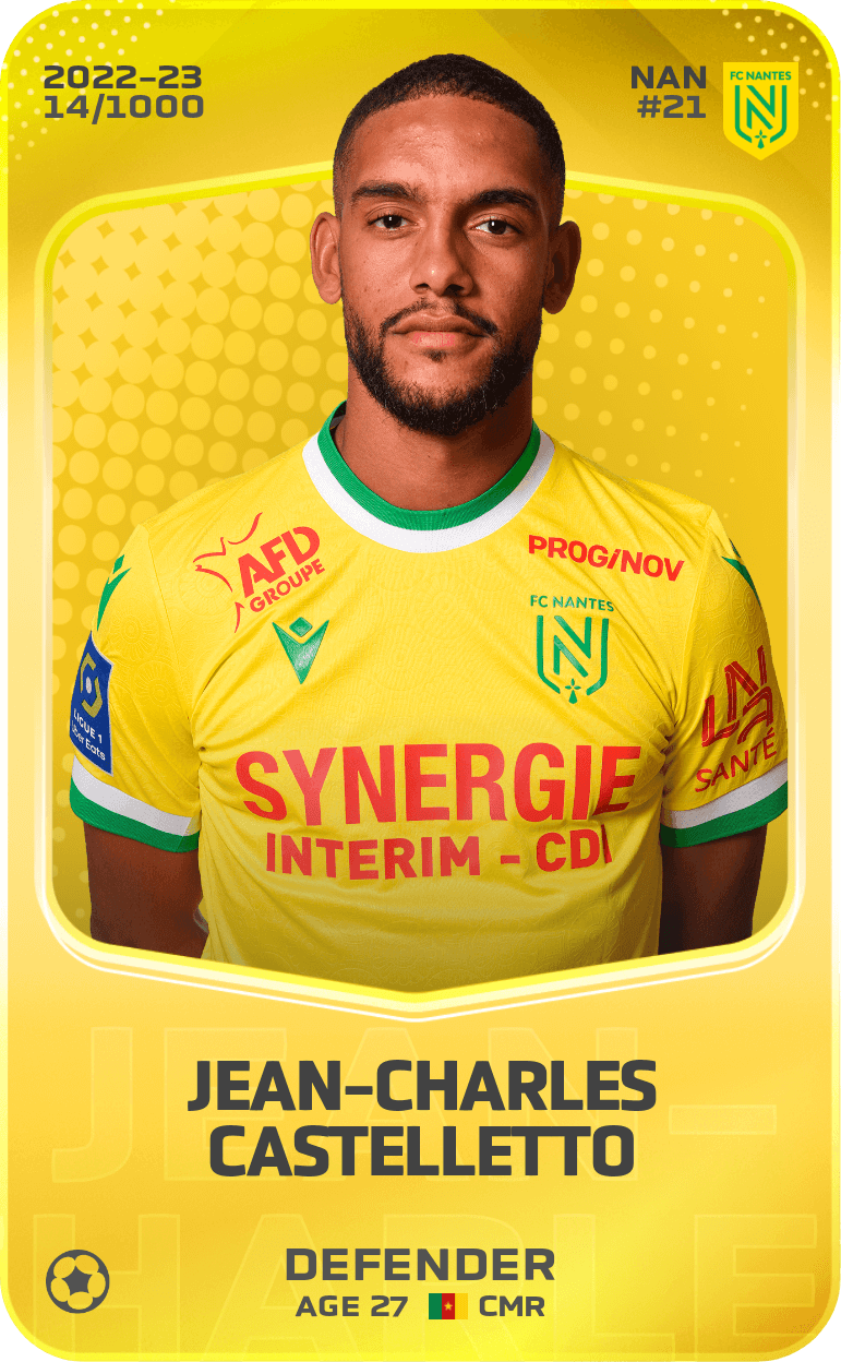 Limited card of JeanCharles Castelletto 202223 Sorare