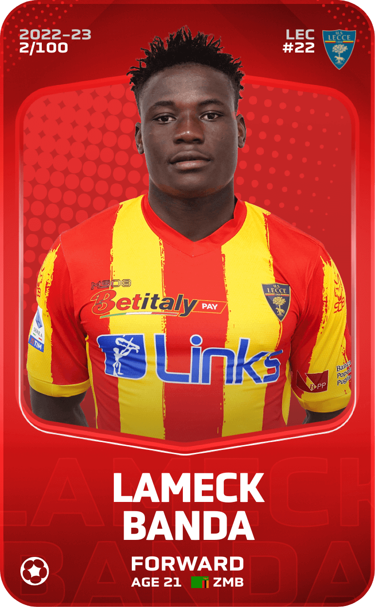 Rare Card Of Lameck Banda - 2022-23 - Sorare