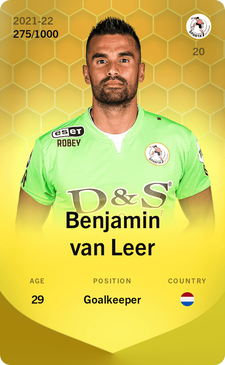 Benjamin van Leer 202122 • Limited 275/1000 Benjamin van Leer 202122 • Limited 275/1000