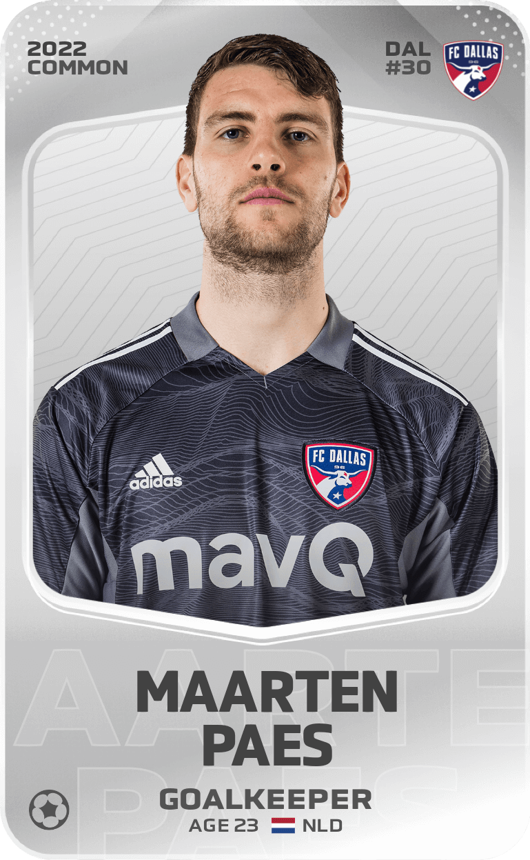 Common Card Of Maarten Paes – 2022 – Sorare