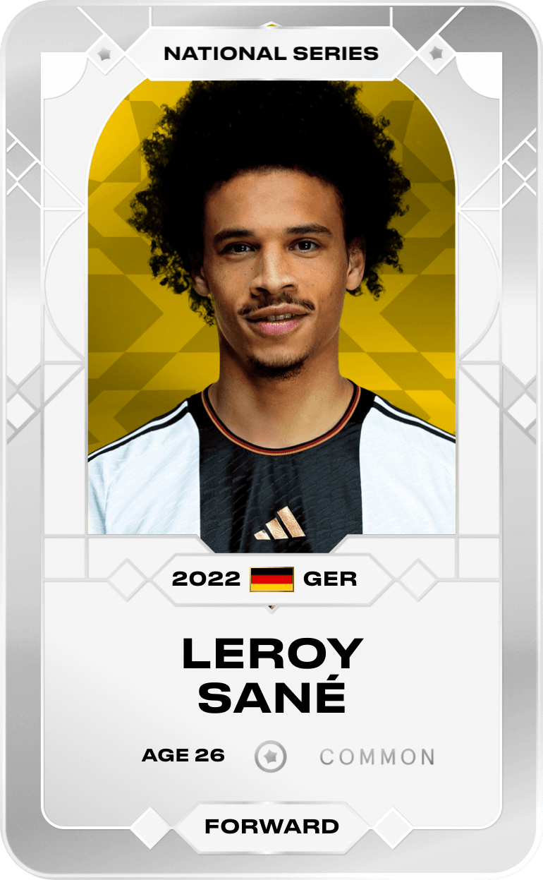 Common card of Leroy Sané 202223 Sorare