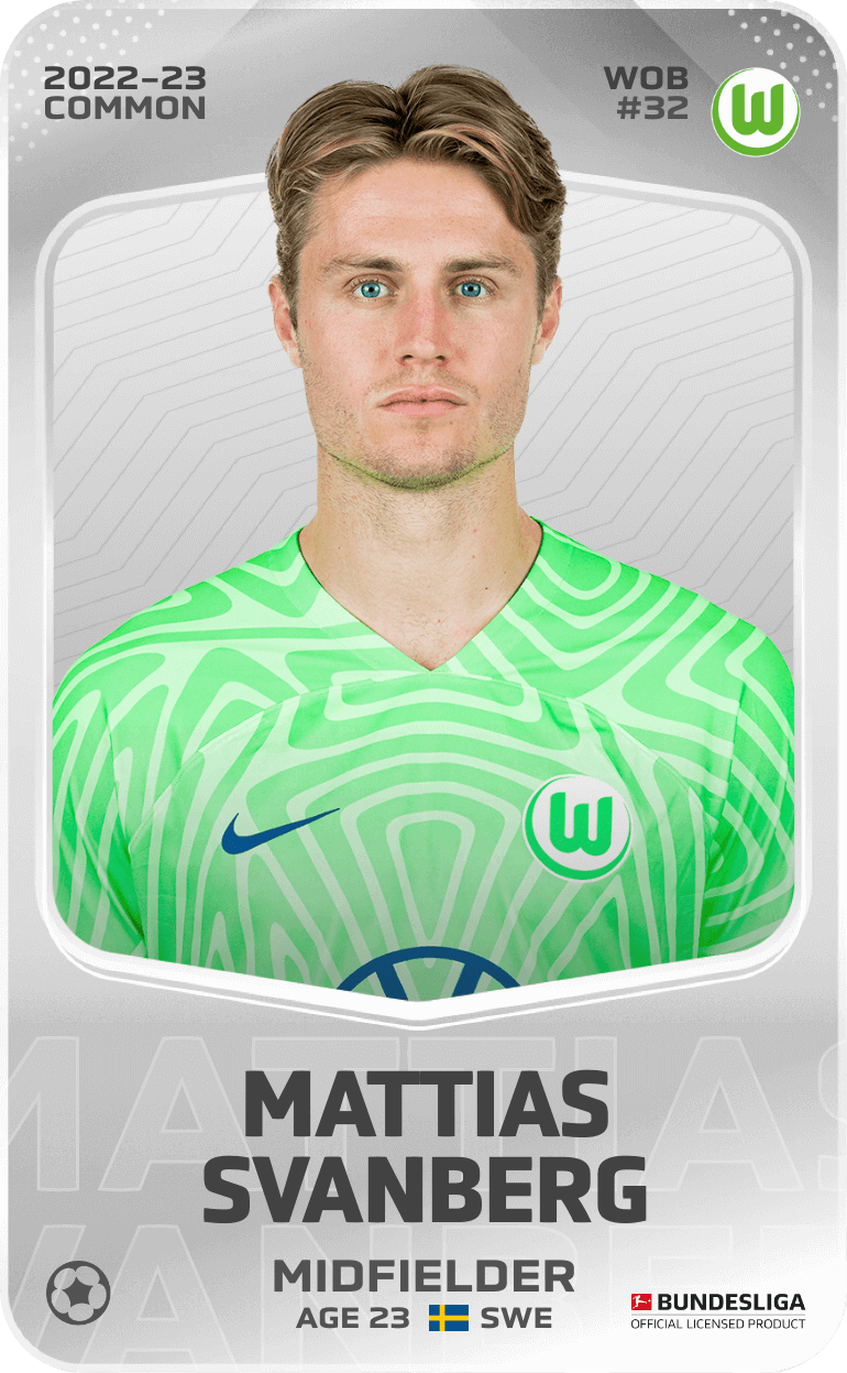 Common Card Of Mattias Svanberg - 2022-23 - Sorare