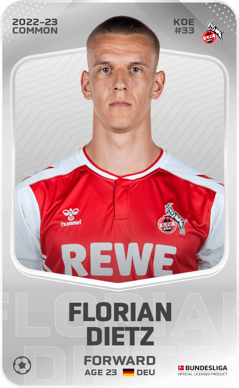 Common card of Florian Dietz 202223 Sorare