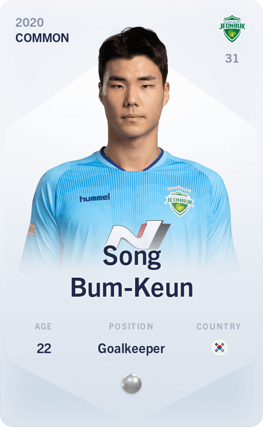 Common Card Of Song Bum-Keun – 2020 – Sorare