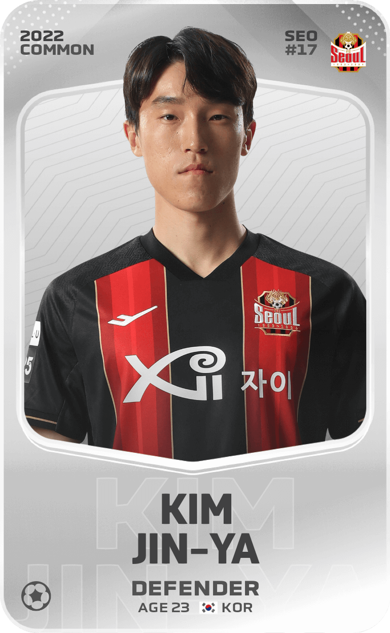 Common Card Of Kim Jin Ya 2022 Sorare 7078