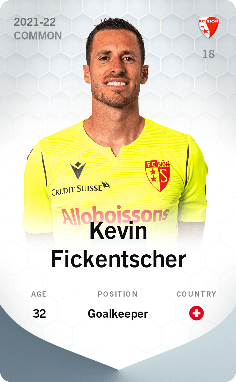 Common card of Kevin Fickentscher 202122 Sorare