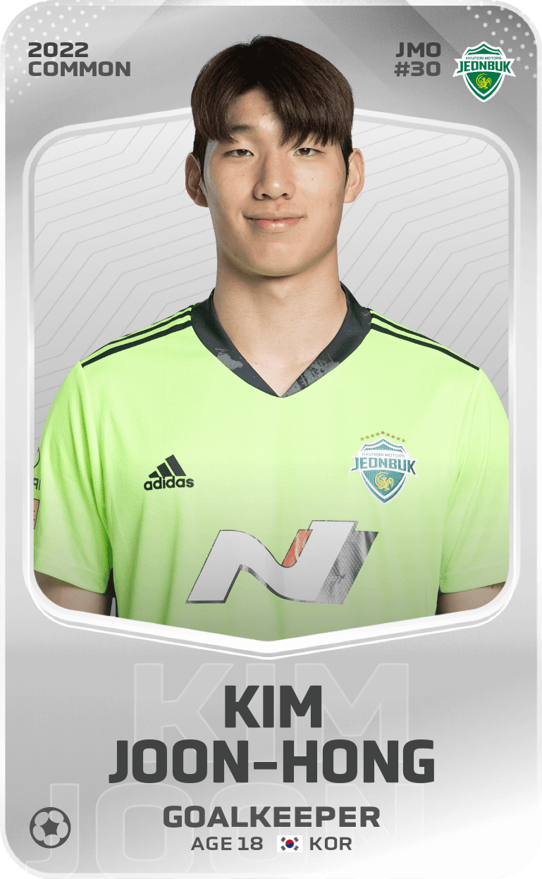 Common card of Kim JoonHong 2022 Sorare