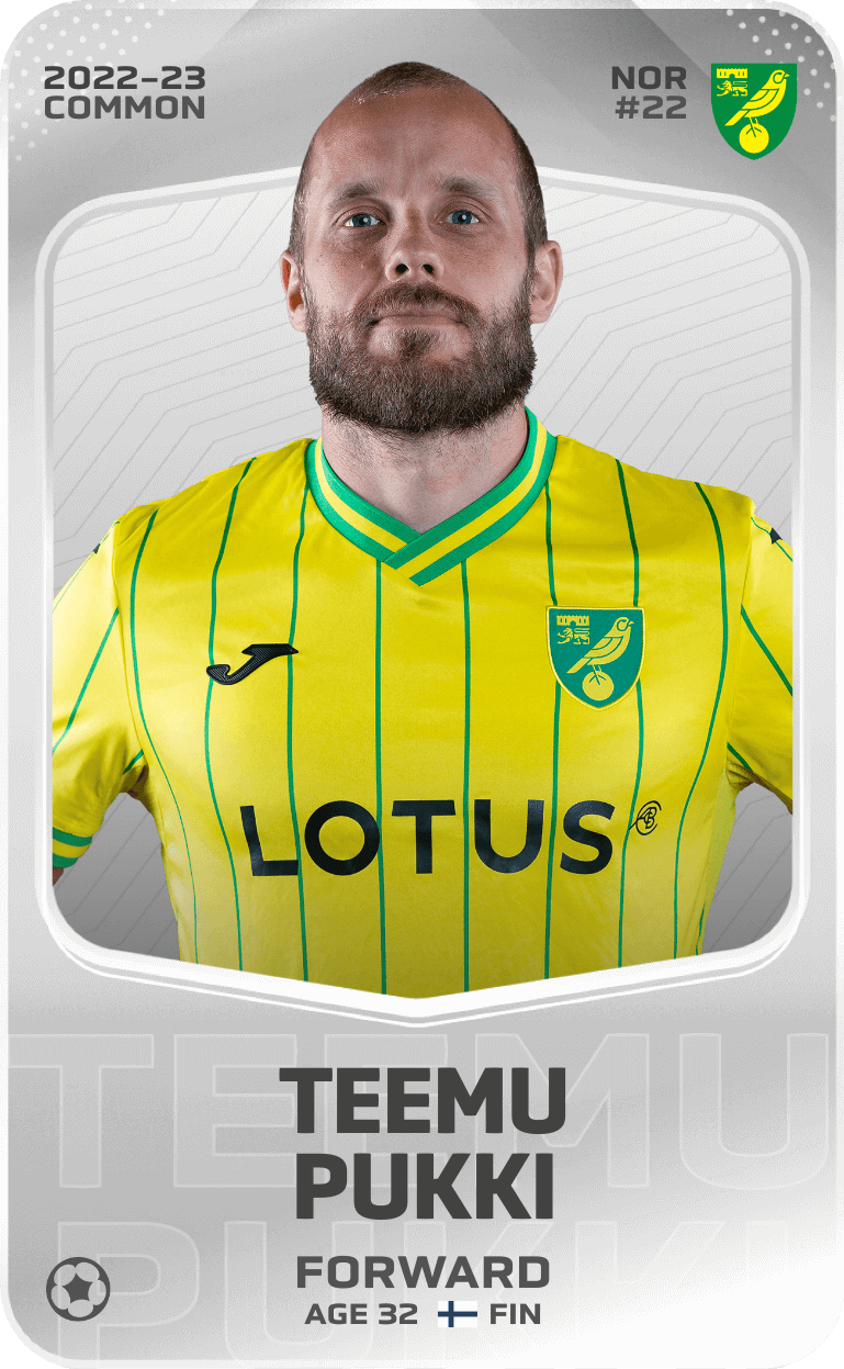 Common Card Of Teemu Pukki – 2022-23 – Sorare