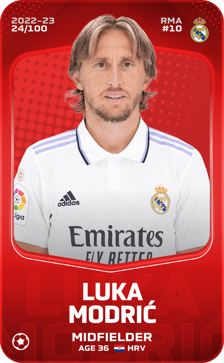 Rare card of Luka Modrić – 2022-23 – Sorare