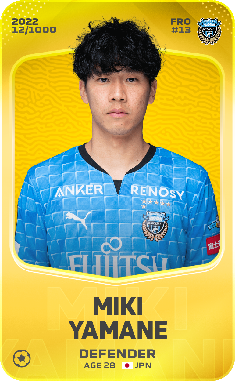 Miki Yamane card 2022 limited 12 sorare SorareBase.football