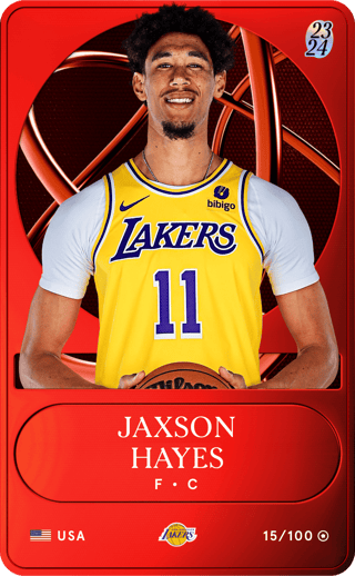 Jaxson Hayes - rare