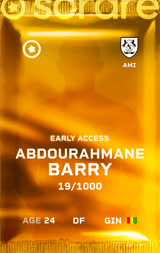 Abdourahmane Barry - limited