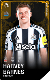 Harvey Barnes - limited