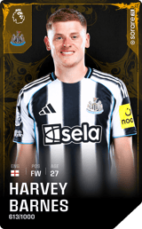 Harvey Barnes - limited