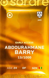 Abdourahmane Barry - limited