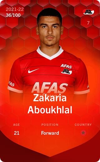 Zakaria Aboukhlal - rare